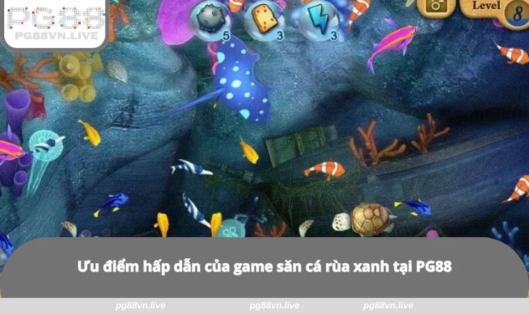 Bắn Cá Rùa Xanh - Cách Chơi Đơn Giản, Nhanh Thắng Tại PG88 2 Ưu điểm hấp dẫn của game săn cá rùa xanh tại PG88