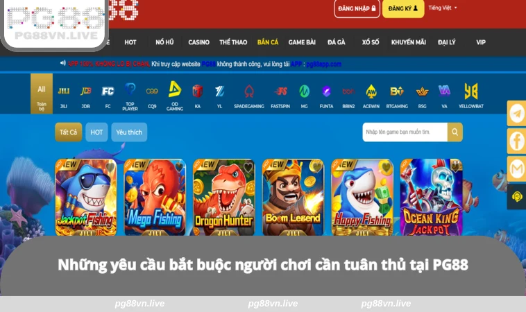 Chính Sách Bảo Mật 3 Những yêu cầu bắt buộc người chơi cần tuân thủ tại PG88