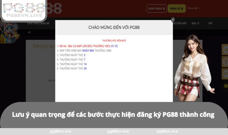 Đăng Ký PG88 3 Lưu ý quan trọng để các bước thực hiện đăng ký PG88 thành công