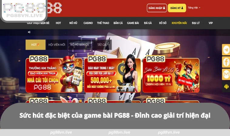 Game Bài PG88 2 Sức hút đặc biệt của game bài PG88 - Đỉnh cao giải trí hiện đại