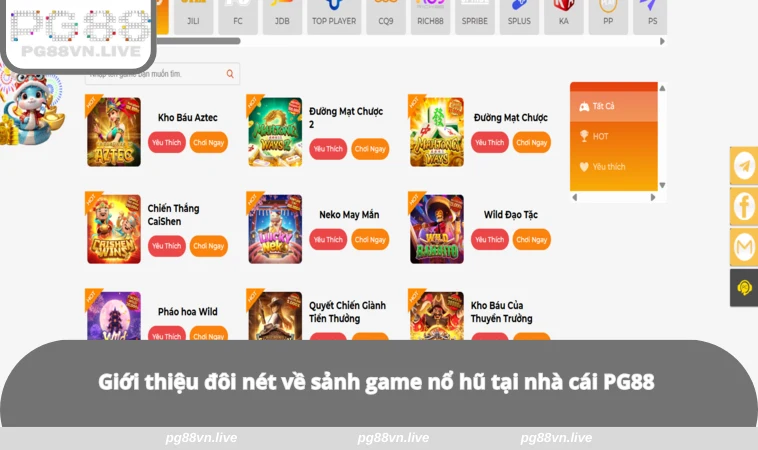 Nổ Hũ PG88 1 Giới thiệu đôi nét về sảnh game nổ hũ tại nhà cái PG88