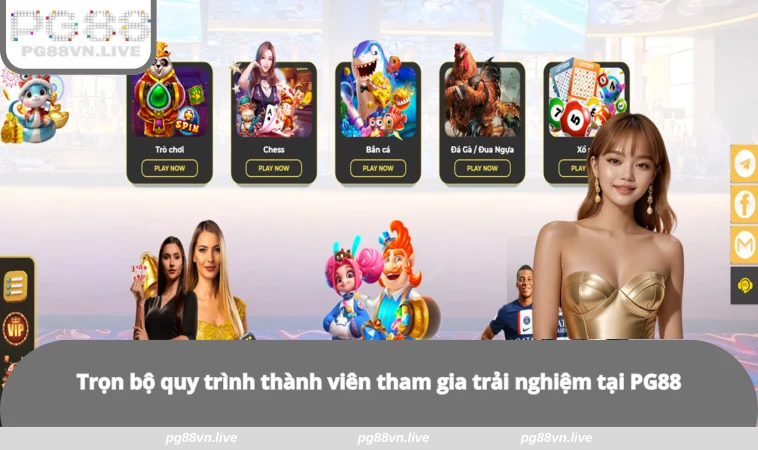 Trang chủ 6 Trọn bộ quy trình thành viên tham gia trải nghiệm tại PG88